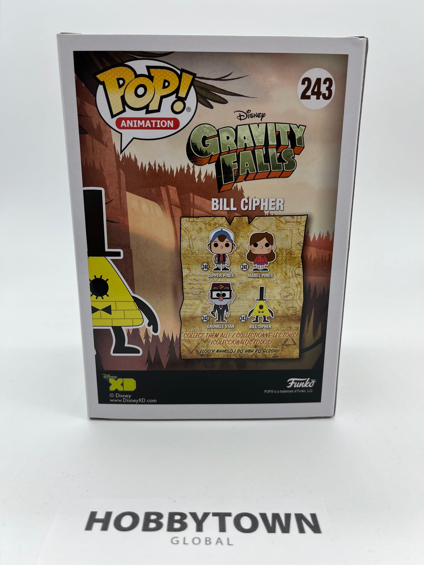 Funko Pop! Animation: Gravity Falls - Bill Cypher 'CHASE' #243 Limited Edition Collectible Vinyl Figure