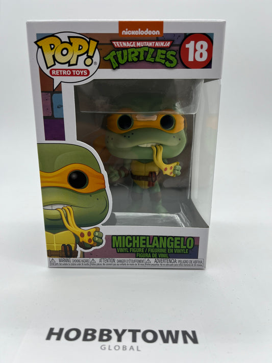 Funko Pop! Retro Toys: Teenage Mutant Ninja Turtles - Michelangelo #18 Collectible Vinyl Figure