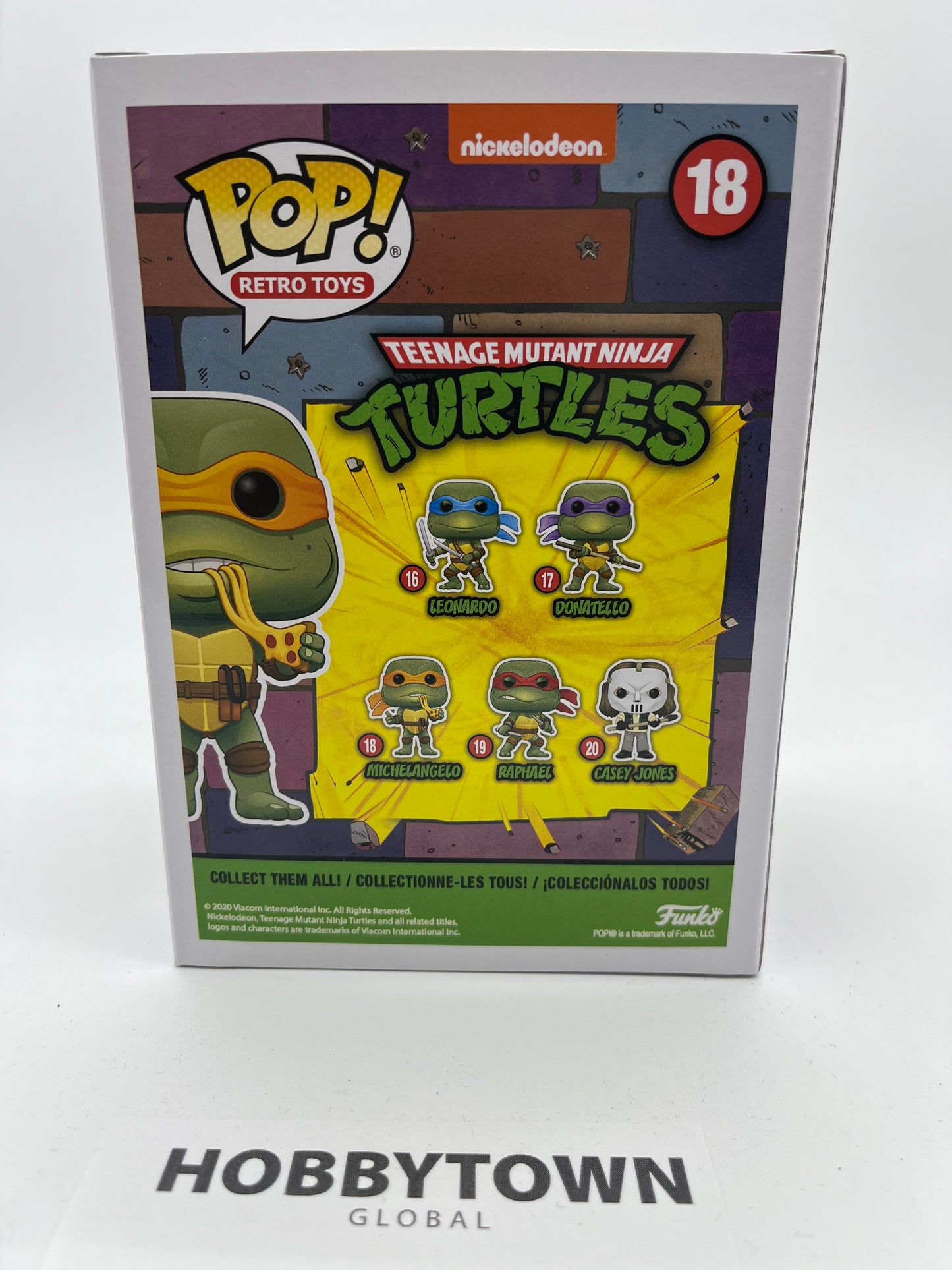 Funko Pop! Retro Toys: Teenage Mutant Ninja Turtles - Michelangelo #18 Collectible Vinyl Figure