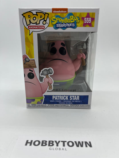 Funko Pop! Animation: Spongebob Squarepants - Patrick with Board #559 Collectible Vinyl Figure