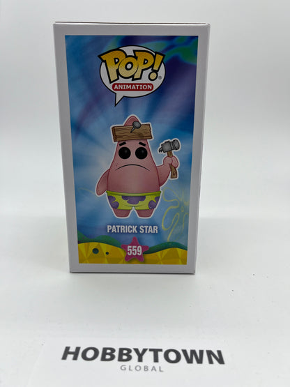 Funko Pop! Animation: Spongebob Squarepants - Patrick with Board #559 Collectible Vinyl Figure