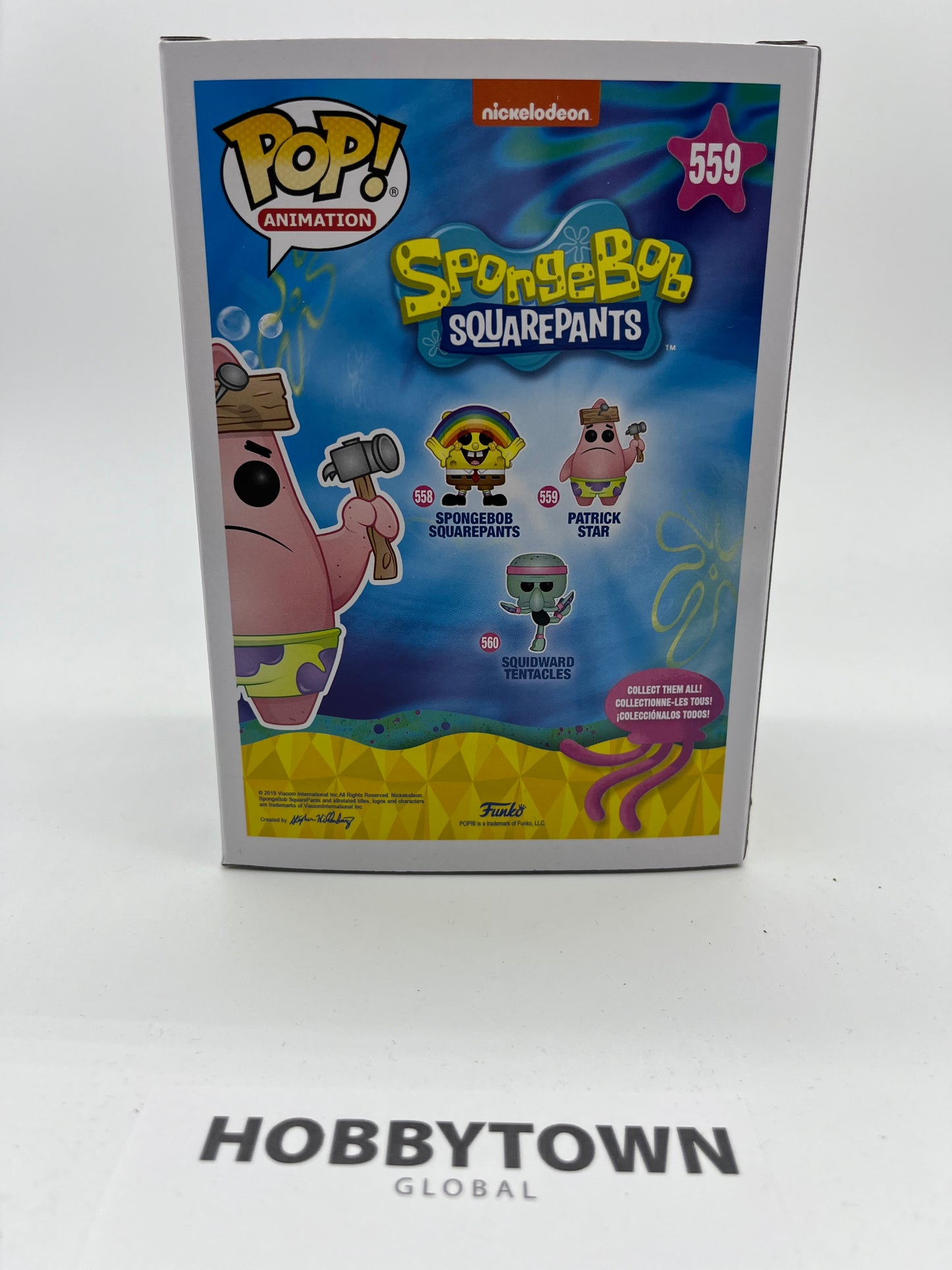 Funko Pop! Animation: Spongebob Squarepants - Patrick with Board #559 Collectible Vinyl Figure