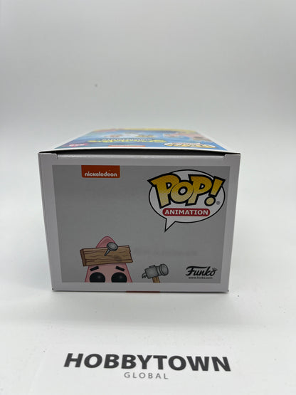 Funko Pop! Animation: Spongebob Squarepants - Patrick with Board #559 Collectible Vinyl Figure