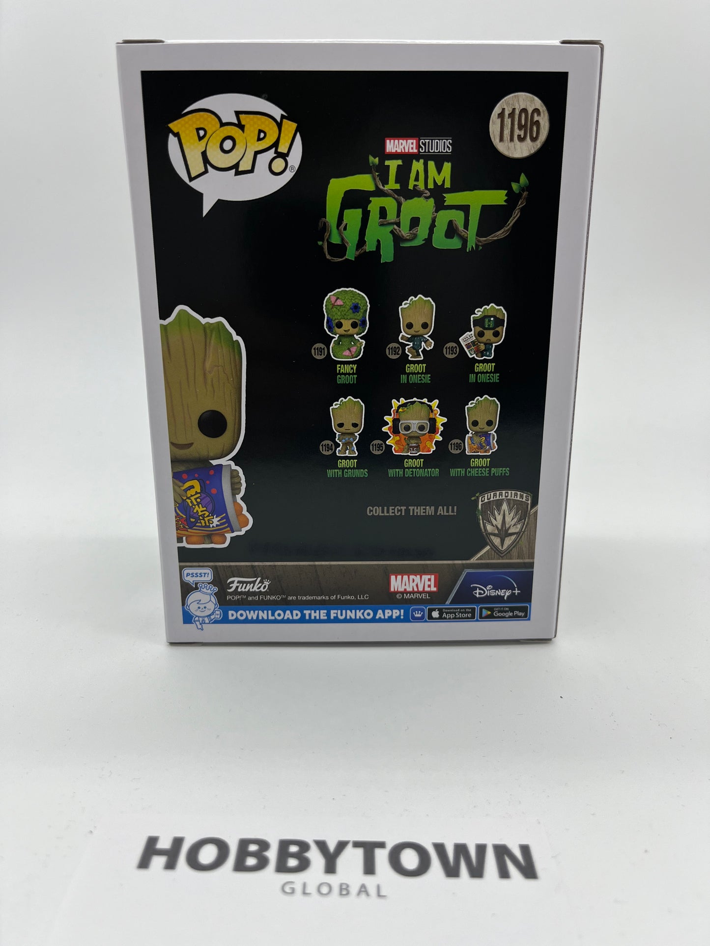 Funko Pop! Marvel: I Am Groot, Groot with Cheese Puffs #1196 Collectible Vinyl Figure