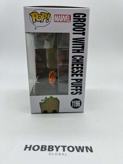 Funko Pop! Marvel: I Am Groot, Groot with Cheese Puffs #1196 Collectible Vinyl Figure