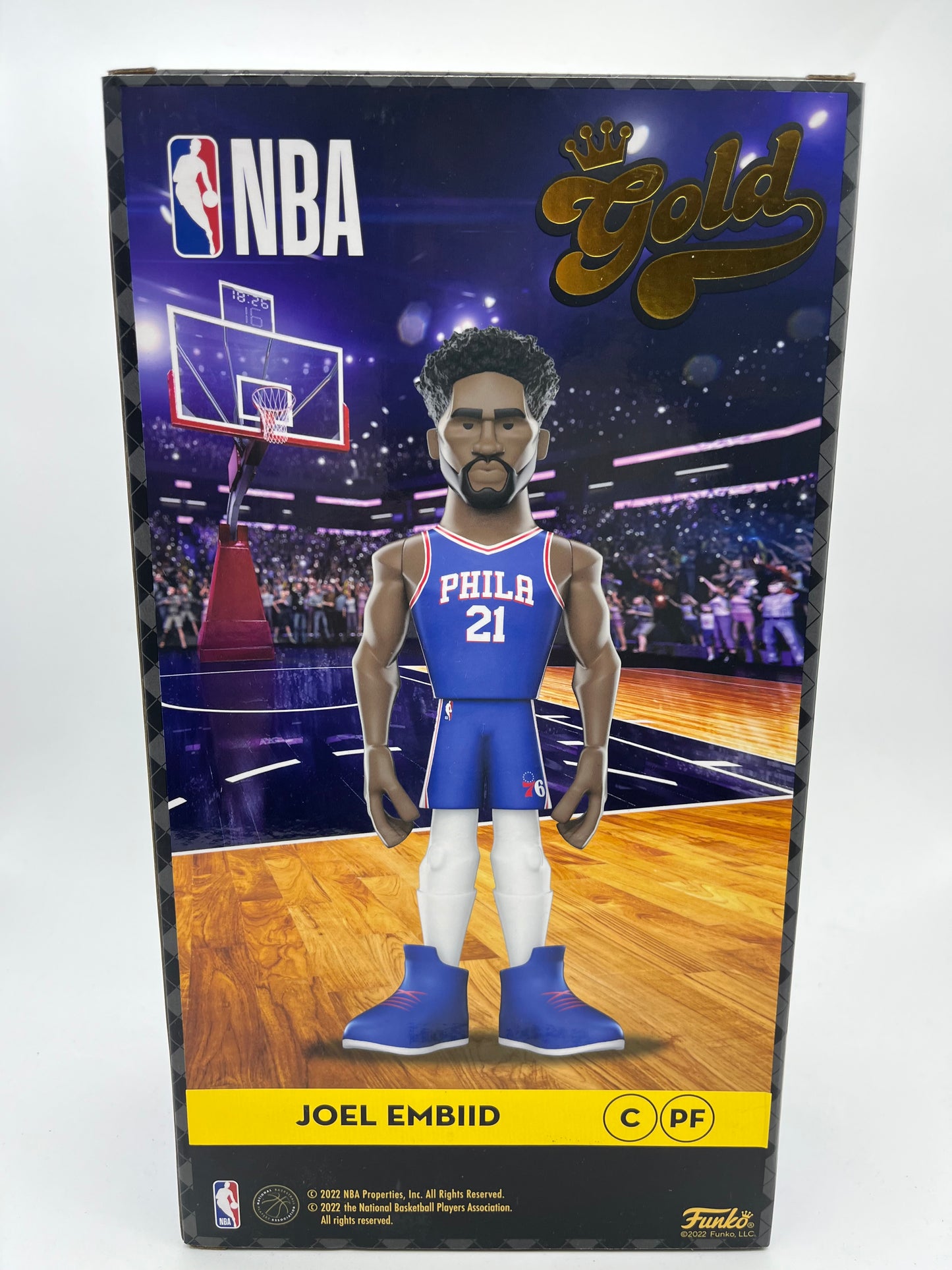 Funko Gold Vinyl: NBA - Joel Embiid, Philadelphia 76ers, 12 Inch Premium Collectible Vinyl Figure