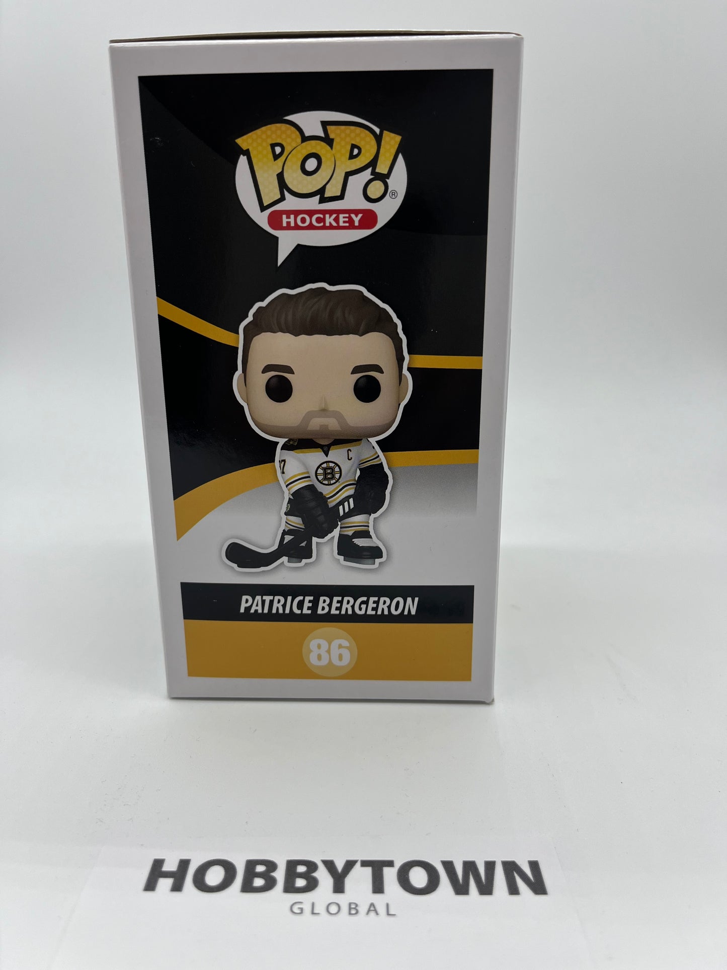 Funko POP! NHL: Bruins - Patrice Bergeron in Black Jersey #86 Collectible Vinyl Figure