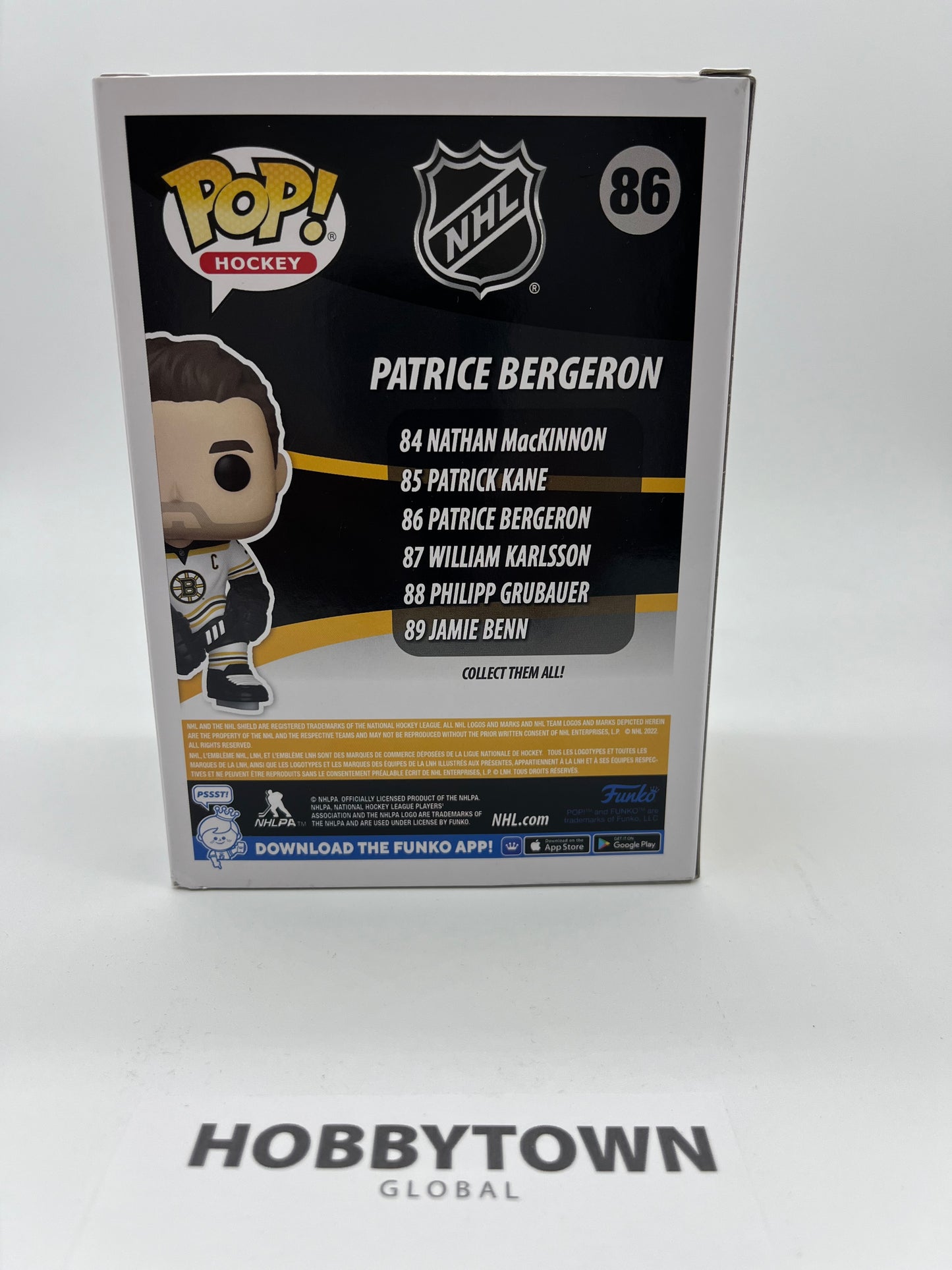 Funko POP! NHL: Bruins - Patrice Bergeron in Black Jersey #86 Collectible Vinyl Figure