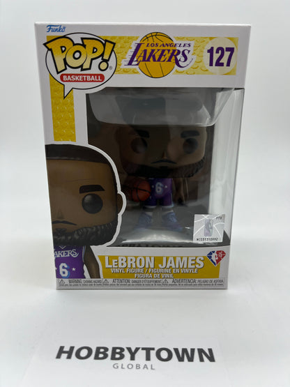 Funko POP! NBA: LeBron James in Purple Los Angeles Lakers Jersey #127 Collectible Vinyl Figure