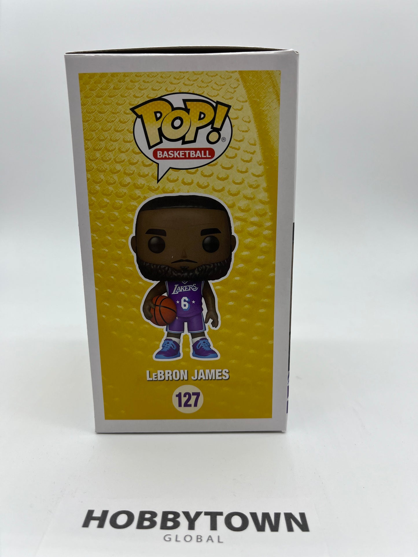 Funko POP! NBA: LeBron James in Purple Los Angeles Lakers Jersey #127 Collectible Vinyl Figure