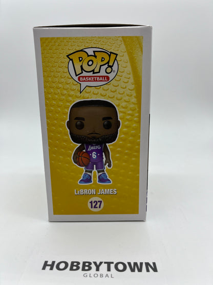 Funko POP! NBA: LeBron James in Purple Los Angeles Lakers Jersey #127 Collectible Vinyl Figure