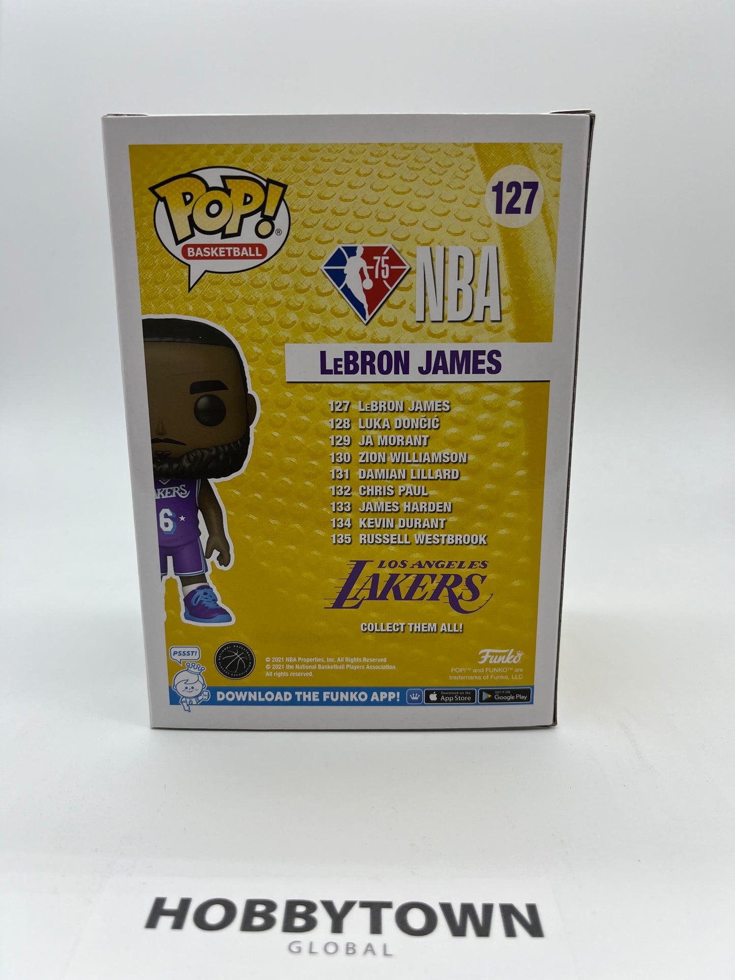 Funko POP! NBA: LeBron James in Purple Los Angeles Lakers Jersey #127 Collectible Vinyl Figure