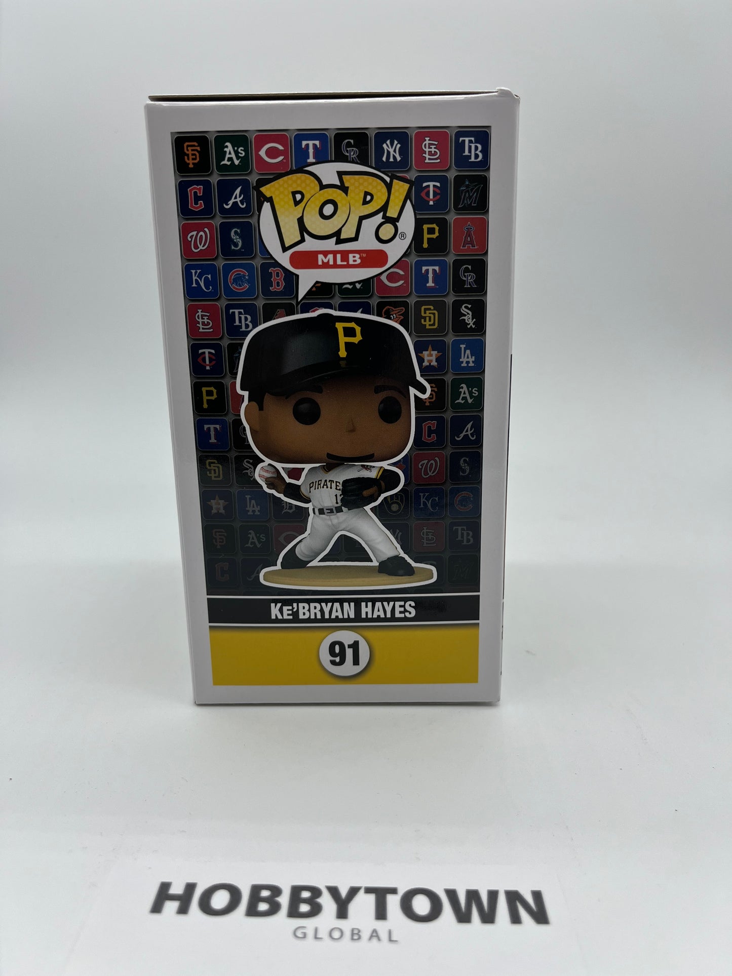 Funko Pop! MLB - KeBryan Hayes in White Pittsburgh Pirates Jersey #91 Collectible Vinyl Figure