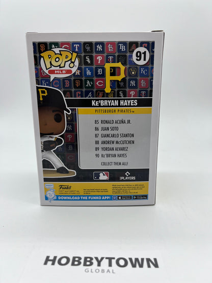 Funko Pop! MLB - KeBryan Hayes in White Pittsburgh Pirates Jersey #91 Collectible Vinyl Figure