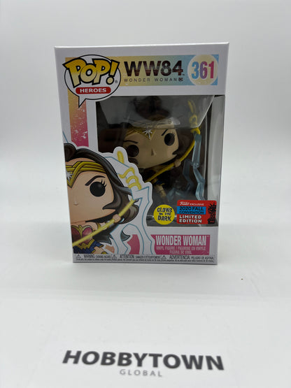 Funko POP! Heroes -  Wonder Woman WW84 Glows in the Dark NYCC 2020 Funko Exclusive #361 Collectible Vinyl Figure