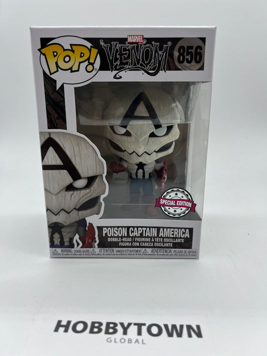 Funko Pop! Marvel Venom Poison Captain America #856 Special Edition Collectible Vinyl Figure