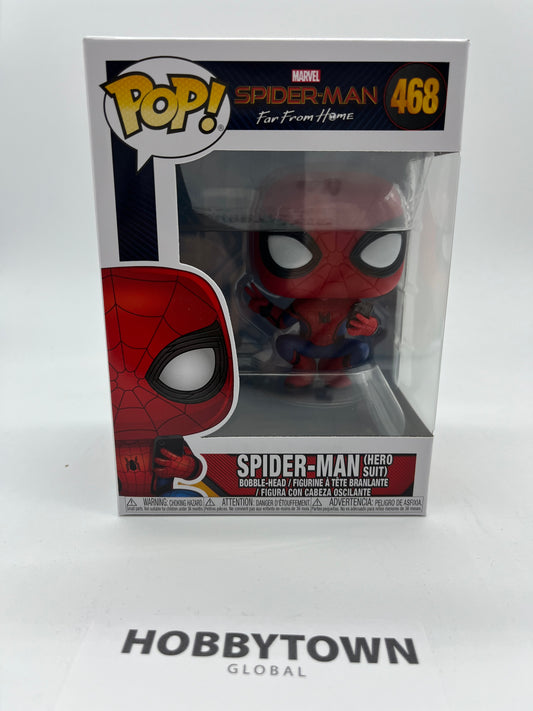 Funko Pop! Marvel: Spider-Man Far from Home - Spider-Man Hero Suit Selfie #468 Collectible Vinyl Figure