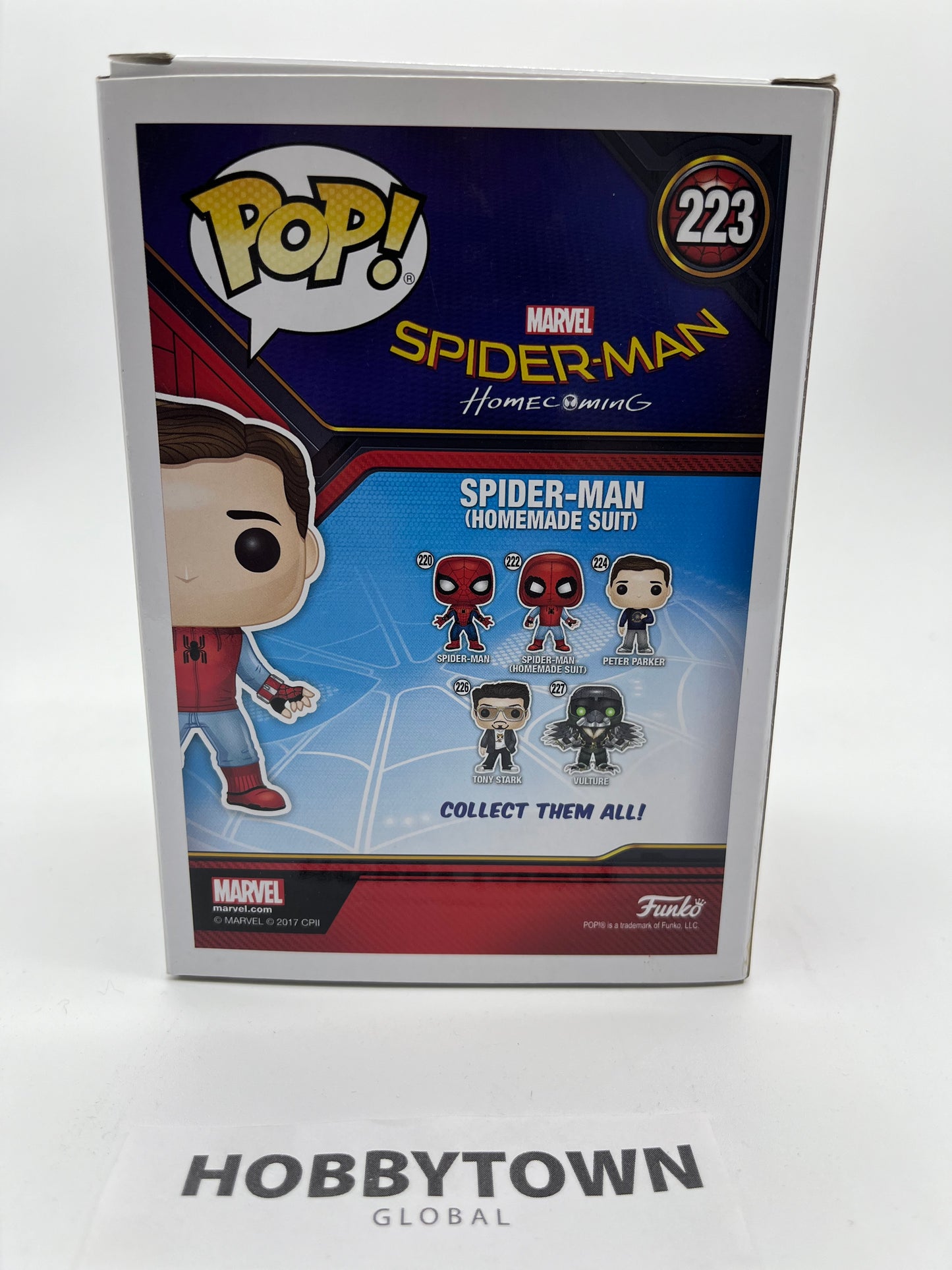 Funko POP! Spider-Man Homecoming Homemade Suit Unmasked Walmart Exclusive #223 Collectible Vinyl Figure