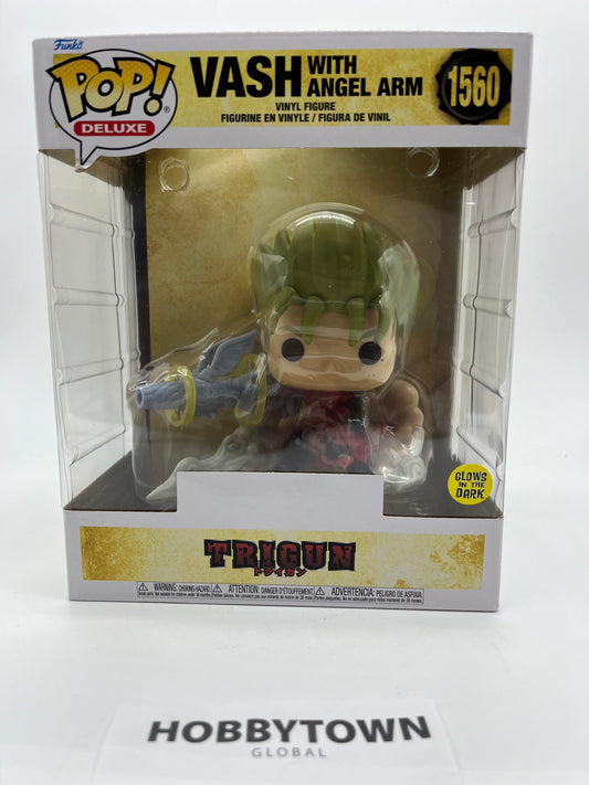 Funko POP! Deluxe: Trigun - VASH with Angel Arm, Glow in The Dark #74 Collectible Vinyl Figure