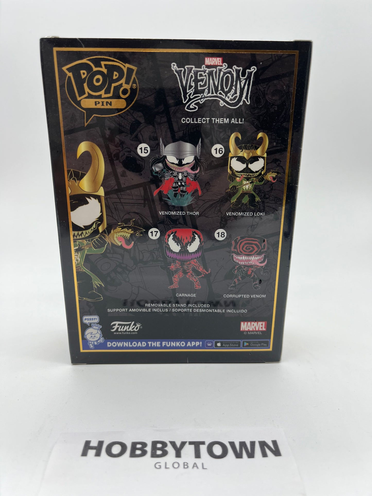 Funko Pop! Sized Pin Marvel: Venom: Loki 16 Collectible Pin