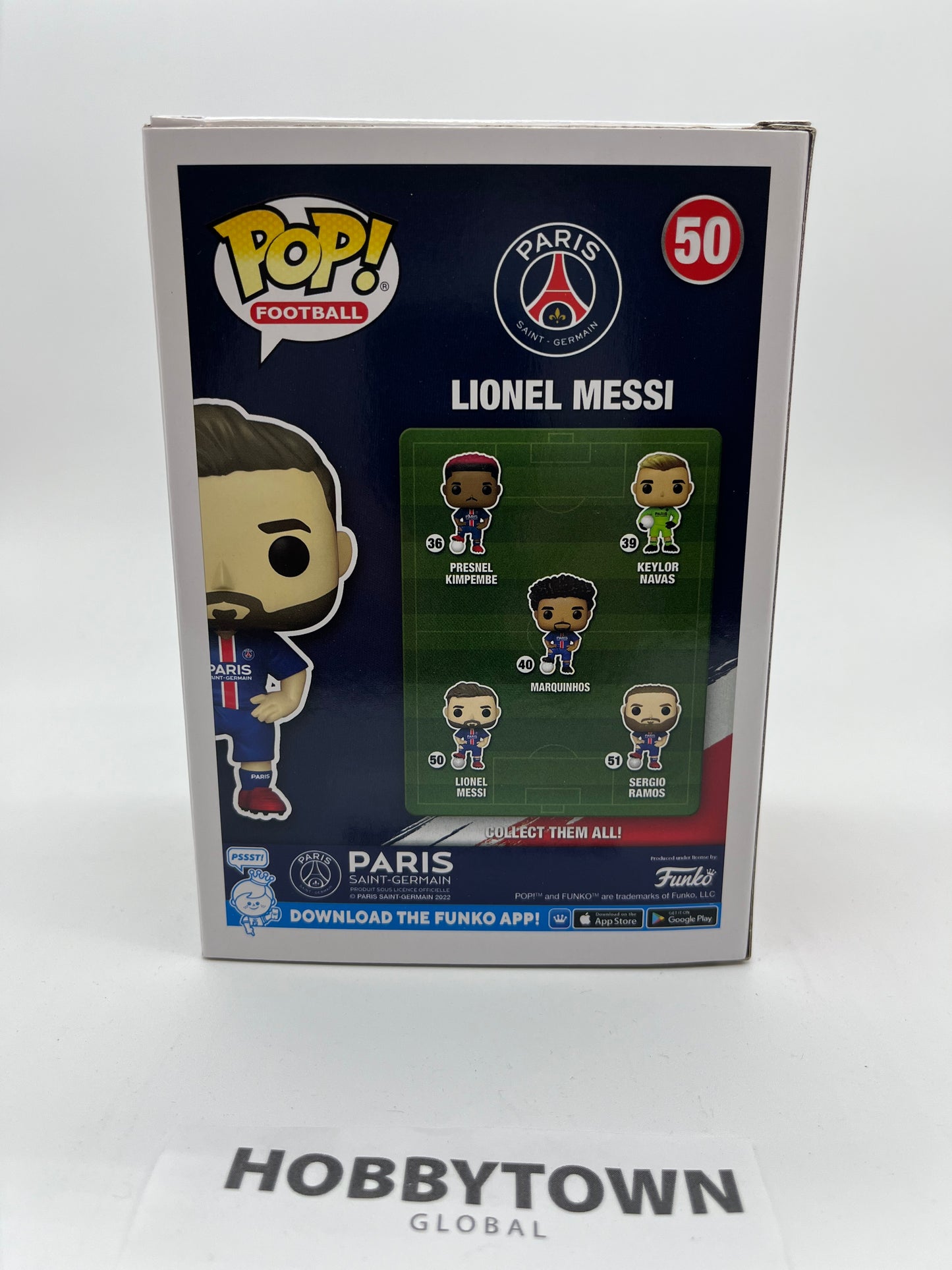 Funko Pop! Football: Paris Saint-Germain - Lionel Messi #50 Collectible Vinyl Figure