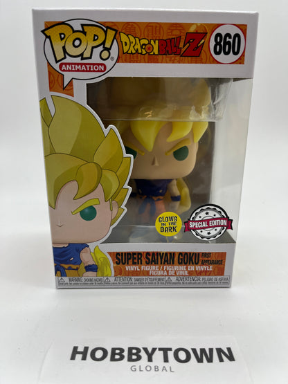 Funko Pop! Dragon Ball Z Glow-in-The-Dark Super Saiyan Goku  #948  Collectible Vinyl Figure