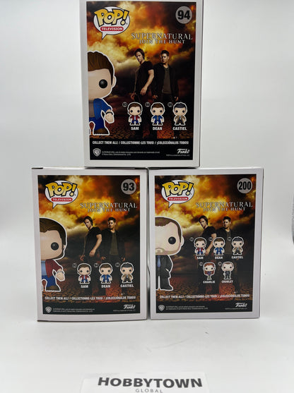 Funko Pop! Supernatural - Set of 3 - Sam, Dean, and Crowley