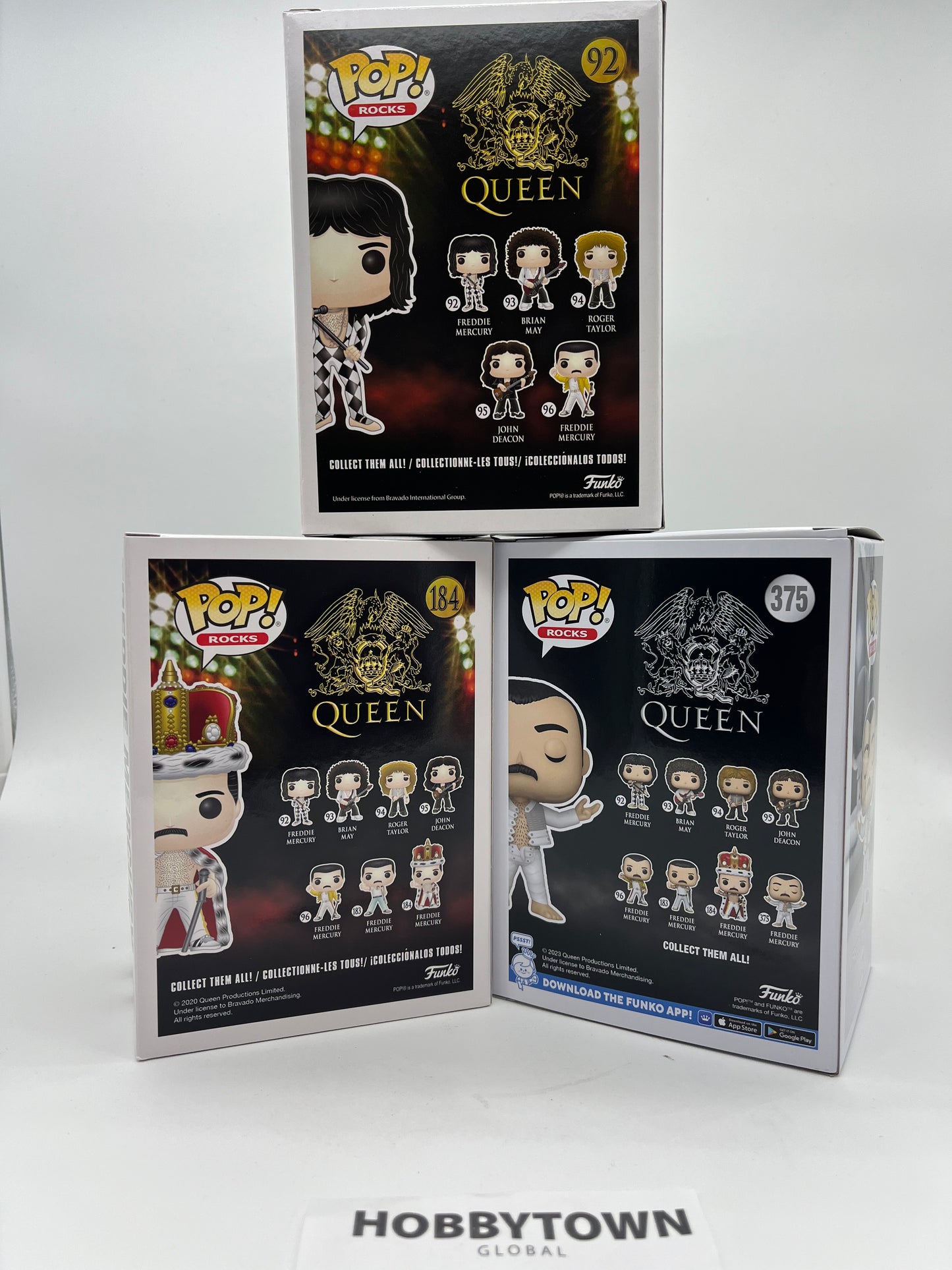 Funko Pop! Queen Freddie Mercury - Set of 3 - King , I Was Born to Love You