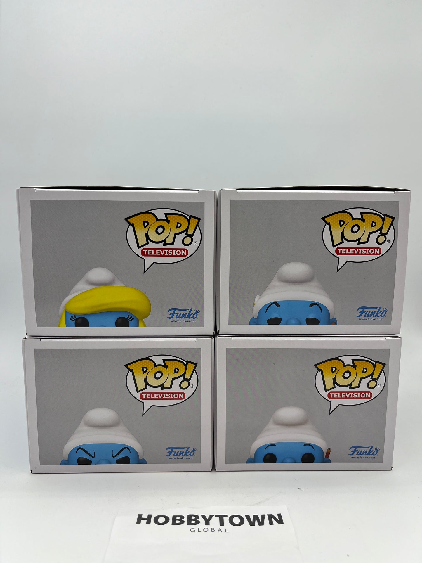 Funko Pop! The Smurfs - Set of 4 - Smurfette, Vanity Smurf, Handy Smurf, Grouncy Smurf Collectible Vinyl Figures