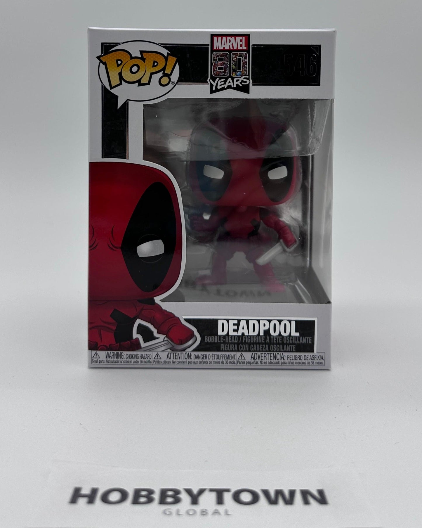 Funko Pop! Marvel: 80th-First Appearance: Deadpool #546 Collectible Vinyl  Figure