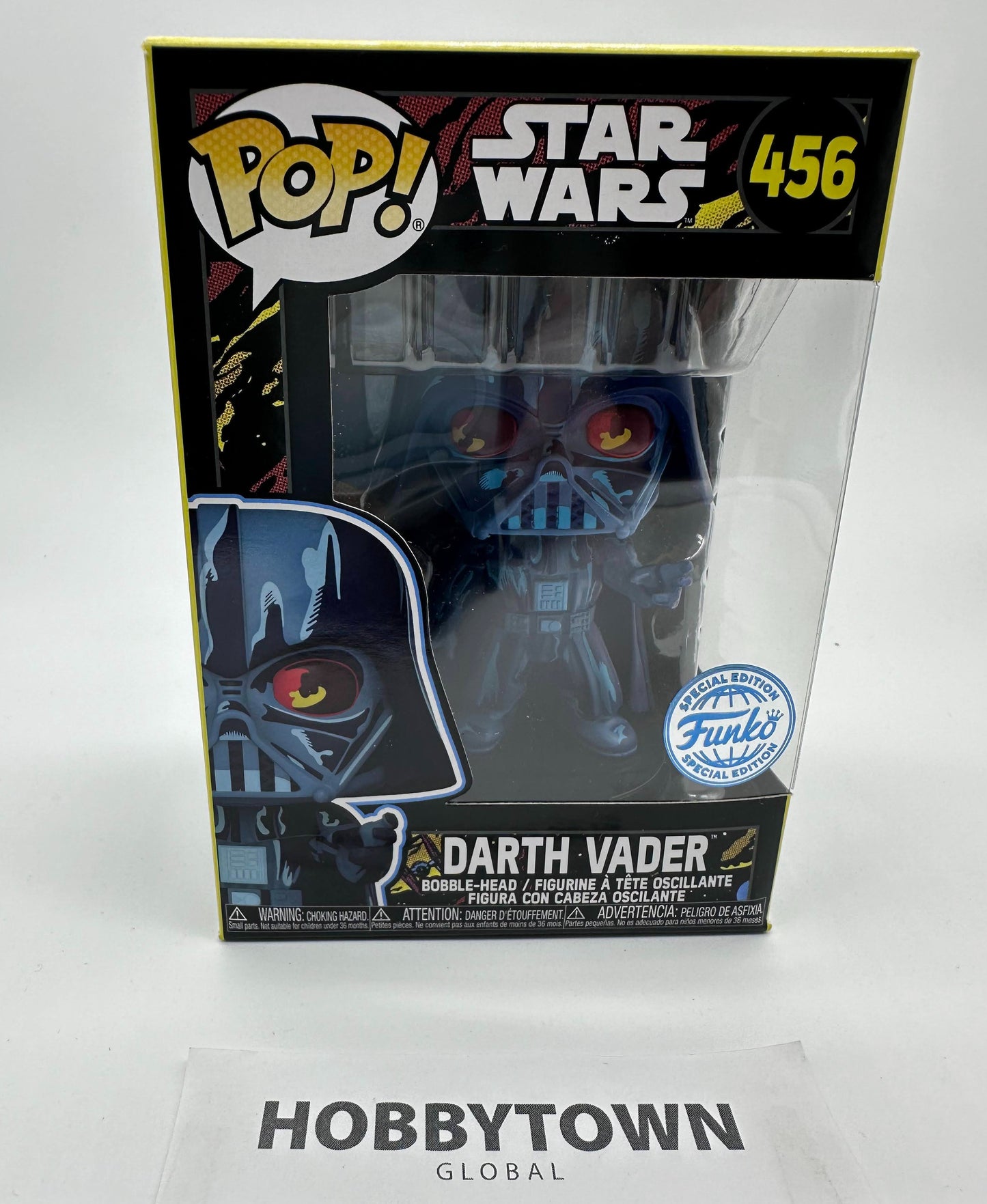 Funko POP! Star Wars Retro Art Darth Vader #456  (Special Edition Exclusive)  Collectible Vinyl Figure