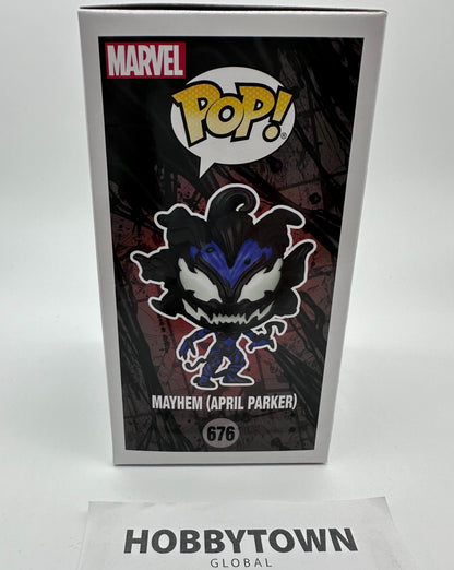 Funko Pop! Venom Mayhem (April Parker) Glow in The Dark Special Edition #676 Collectible Vinyl FIgure