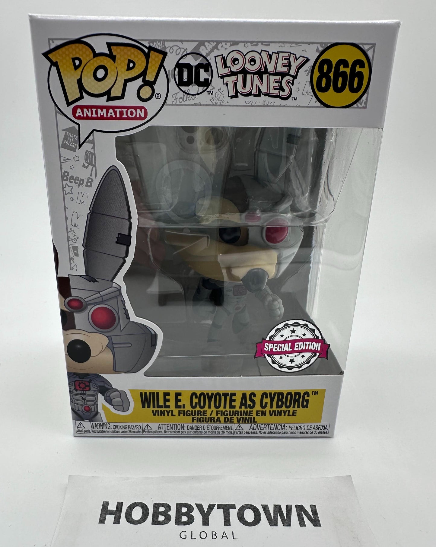 Funko Pop! DC Looney Tunes: Wile E. Coyote as Cyborg #866 Collectible Vinyl Figure