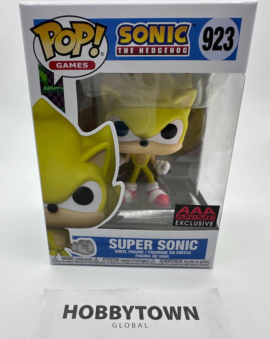 Funko Pop! Sonic The Hedgehog - Super Sonic (AAA Anime Exclusive) #923 Collectible Vinyl Figure