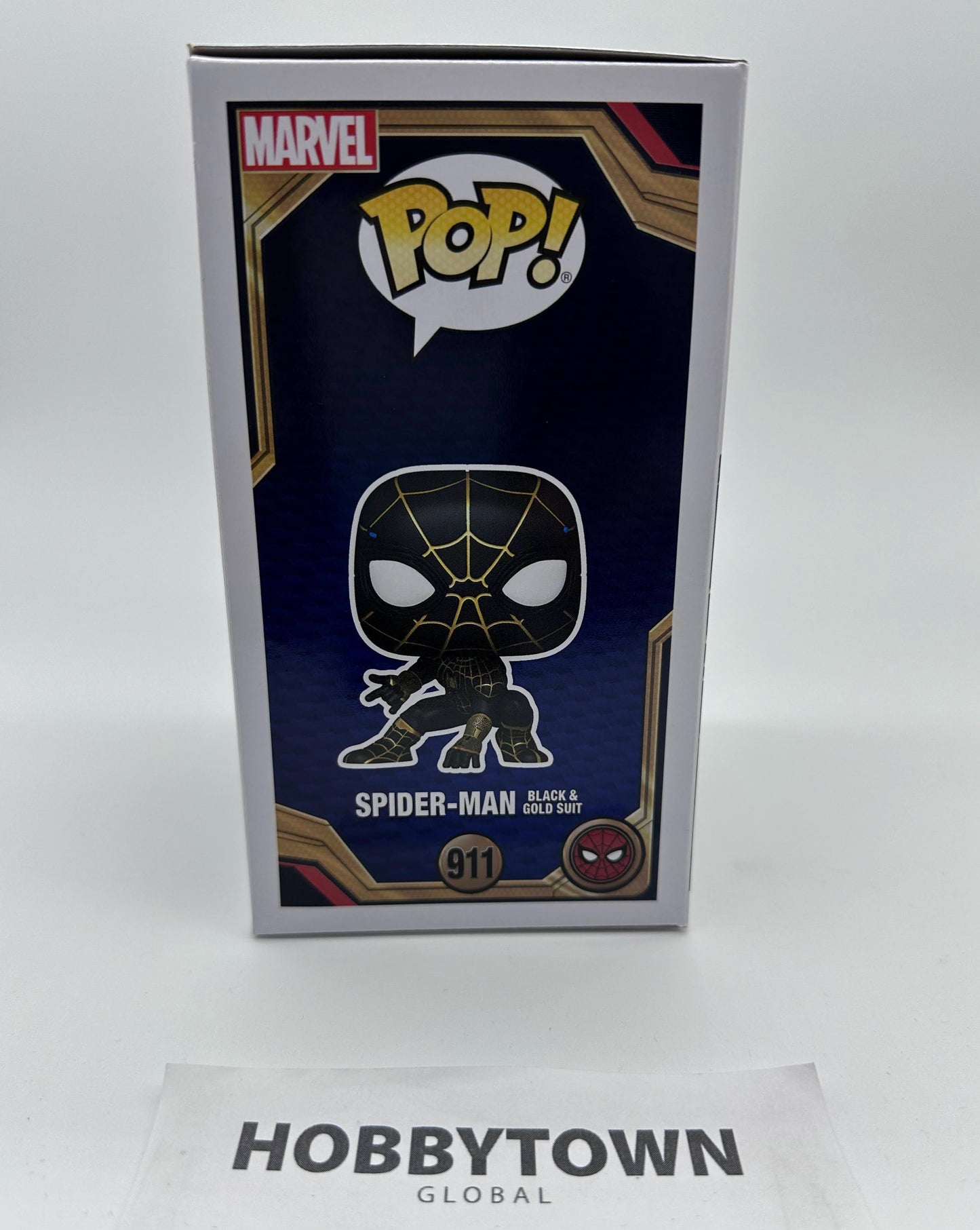 Funko POP Marvel: Spider-Man: No Way Home - Spider-Man in Black and Gold Suit #911 Collectible Vinyl Figure