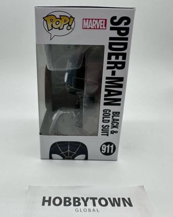 Funko POP Marvel: Spider-Man: No Way Home - Spider-Man in Black and Gold Suit #911 Collectible Vinyl Figure