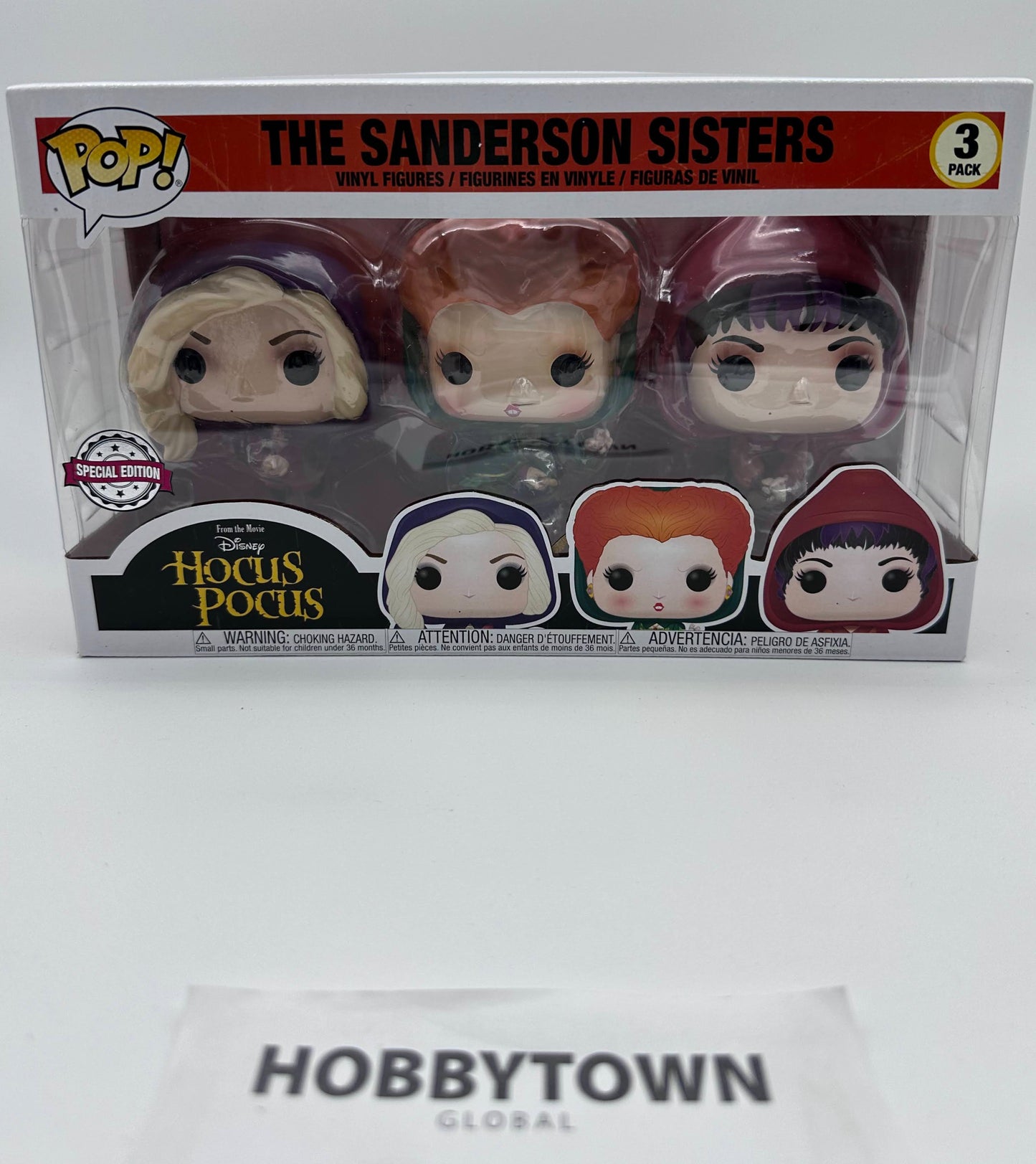 Funko Pop! Hocus Pocus- Sanderson Sisters 3 Pack Special Edition Collectible Vinyl Figures