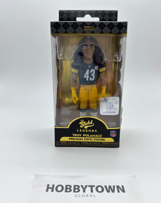 Funko Gold Vinyl: NFL - Troy Polamalu in Black Pittsburgh Steelers Jersey 5 Inch Premium Collectible Vinyl Figure