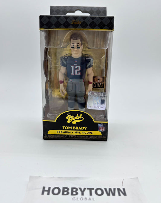 Funko Gold Vinyl: NFL - Tom Brady in New England Patriots Jersey 'CHASE' Limited Edition 5 Inch Premium Collectible Vinyl Figure