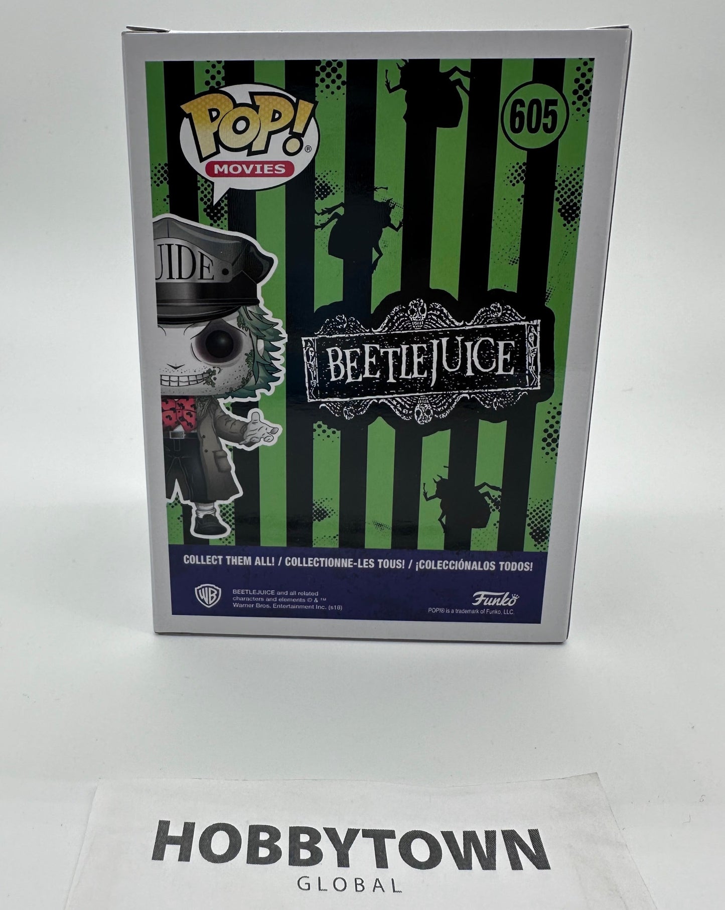 Funko Pop Horror: Beetlejuice - Beetlejuice with Hat #605 Collectible Vinyl Figure