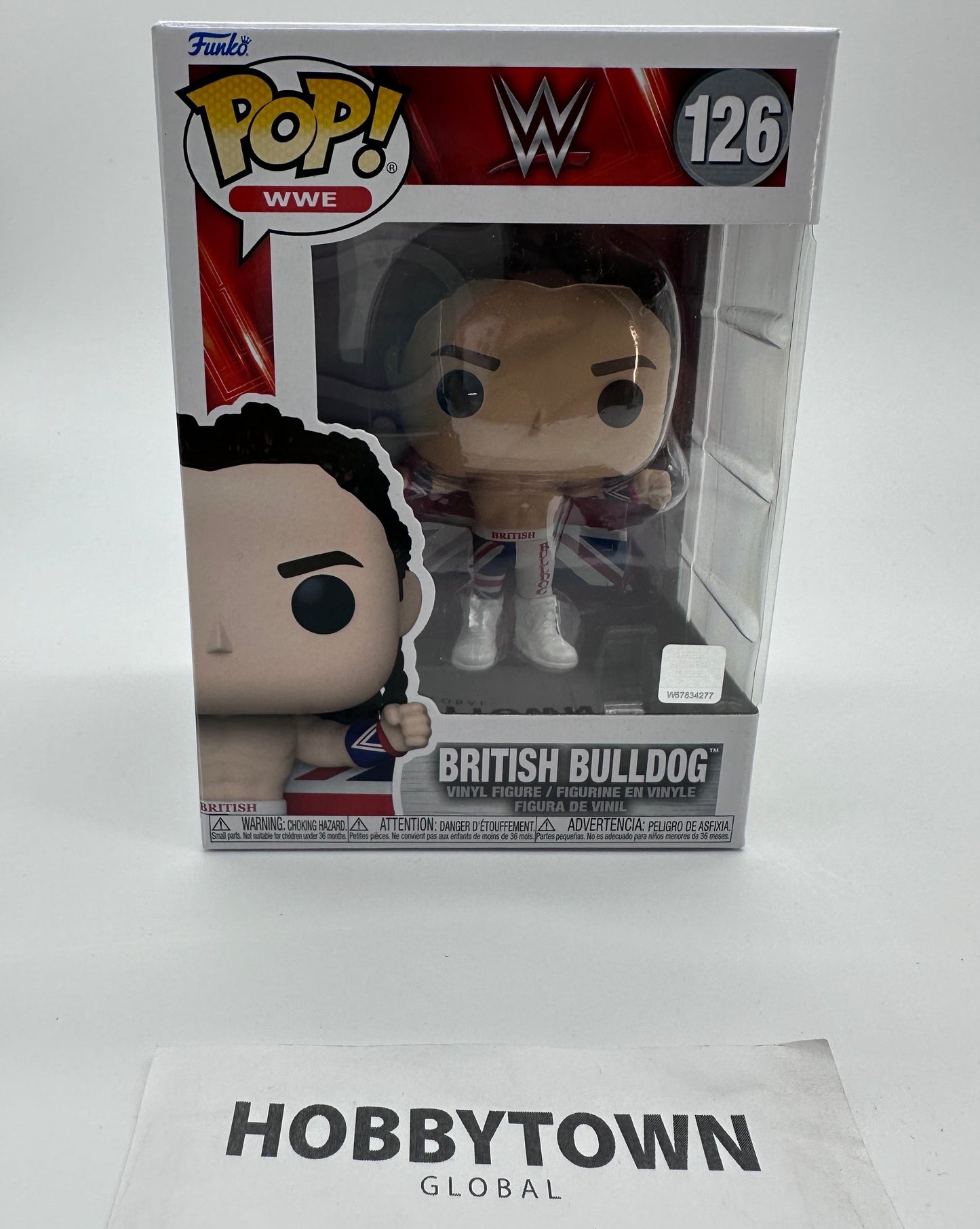 Funko! Pop WWE: British Bulldog #126 Collectible Vinyl Figure