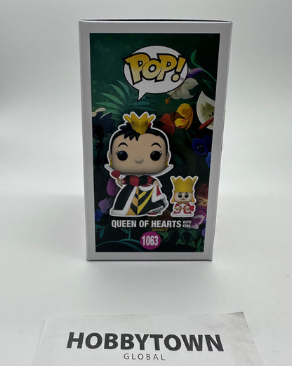 Funko POP! Disney: Alice in Wonderland 70th - Queen of Hearts with King #1063 Collectible Vinyl Figure