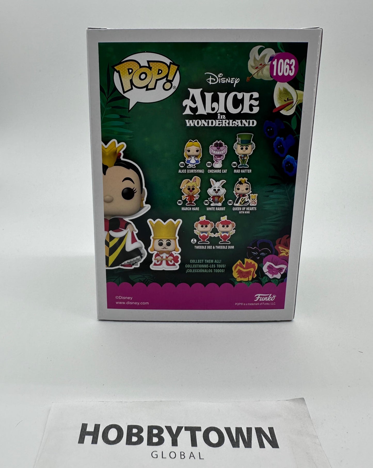 Funko POP! Disney: Alice in Wonderland 70th - Queen of Hearts with King #1063 Collectible Vinyl Figure