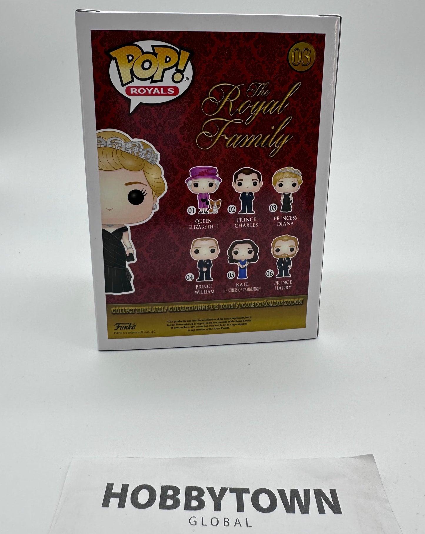 Funko POP! Royal Family - Princess Diana in Black Dress #03 Collectible Vinyl Figure