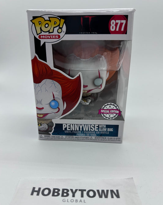 Funko Pop! It Chapter Two Pennywise with Glow Bug #877 Special Edition Collectible Vinyl Figure