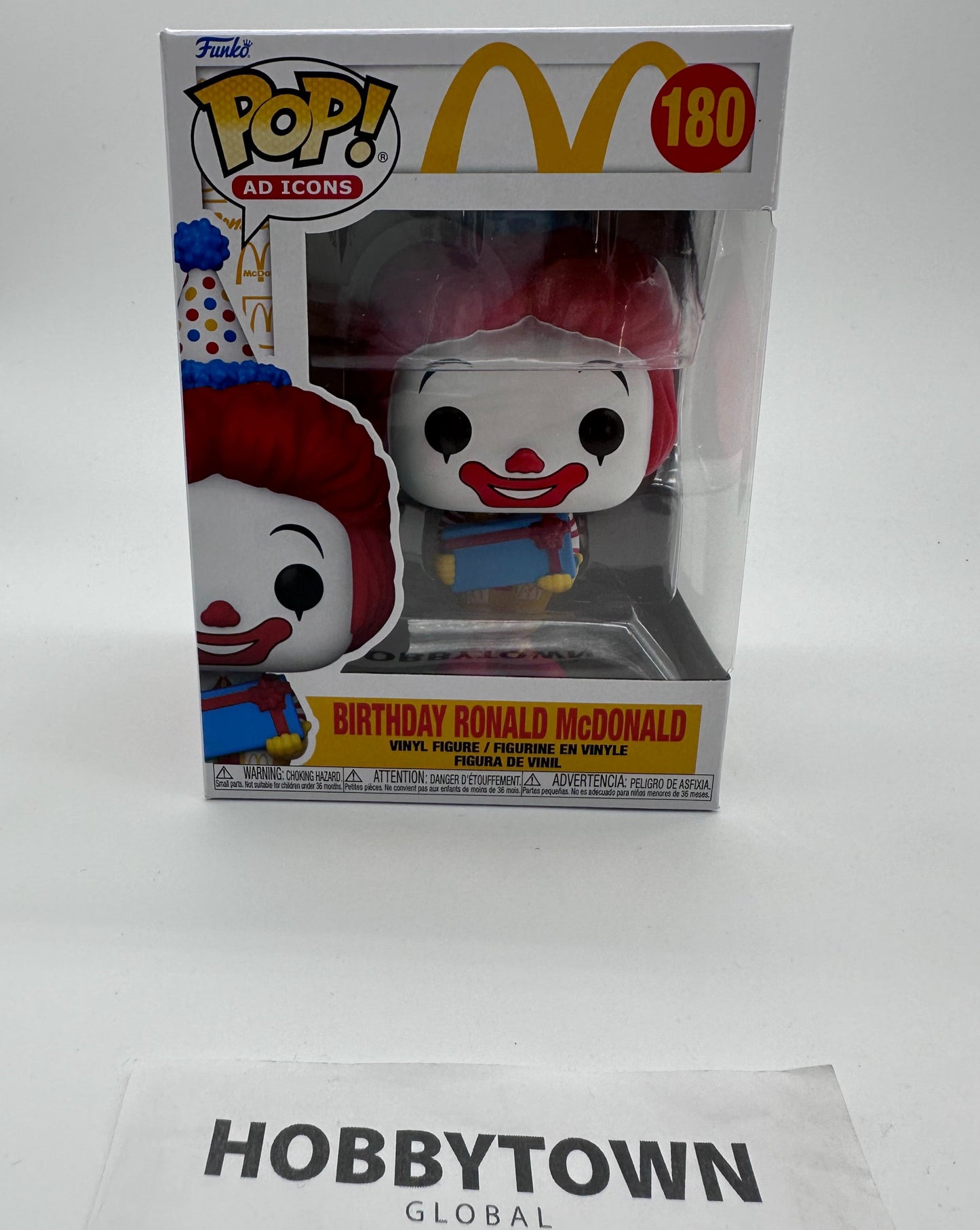 Funko Pop! Ad Icons: McDonald's - Birthday Ronald McDonald #180 Collectible Vinyl Figure