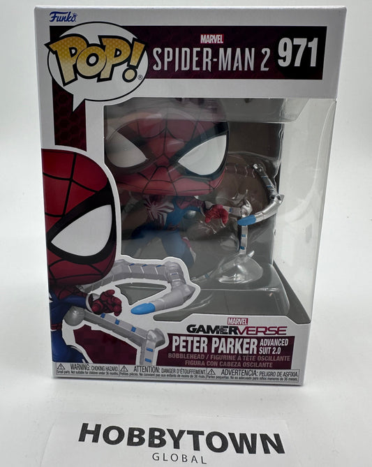 Funko POP! Games: Spider-Man 2: Peter Parker Advanced Suite 2.0 #971 Gamerverse Collectible Vinyl Figure