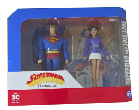 DC Direct The New Adventures of Superman: Superman & Lois Action Figures (2-Pack)