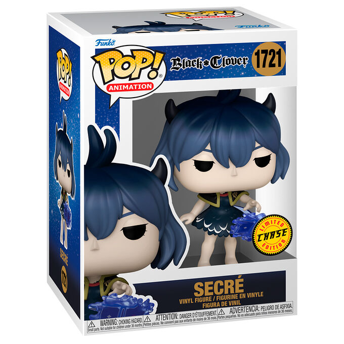 Funko Pop CHASE Black Clover - Secre w/ Black Bulls Cape Figure