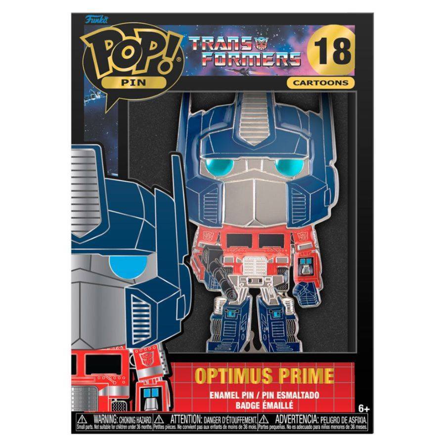 Funko Pop! Pins: Transformers - Optimus Prime #18 4 Inch Collectible Pin